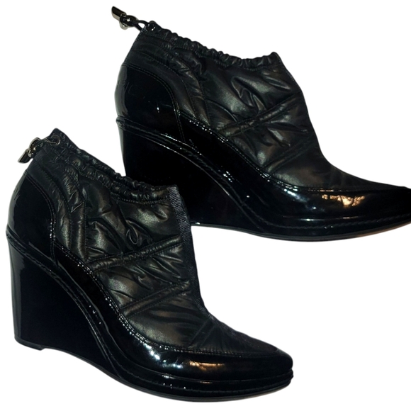 Vía Spiga Wedge Witchy Grunge Goth Booties Sz 7M EUC - Picture 1 of 7